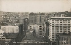 View of Downtown District San Francisco, CA Postcard Postcard Postcard