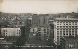 View of Downtown District San Francisco, CA Postcard Postcard Postcard