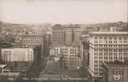 View of Downtown District San Francisco, CA Postcard Postcard Postcard