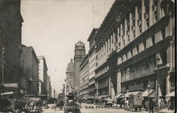 Looking East on Market Street San Francisco, CA Postcard Postcard Postcard