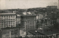 Hotel and Shopping District San Francisco, CA Postcard Postcard Postcard