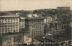 Hotel and Shopping District San Francisco, CA Postcard Postcard Postcard