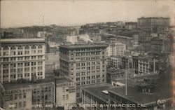 Hotel and Shopping District San Francisco, CA Postcard Postcard Postcard