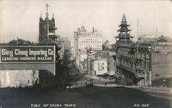 Edge of Chinatown, Sing Chong Importing Co. San Francisco, CA Postcard Postcard Postcard