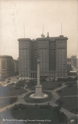 St. Francis Hotel and Dewey Monument, Union Square San Francisco, CA Postcard Postcard Postcard