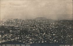 City View from Twin Peaks Postcard