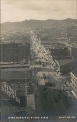 Upper Market St. & Twin Peaks Postcard