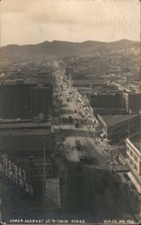 Upper Market Street and Twin Peaks San Francisco, CA Postcard Postcard Postcard