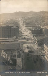 Upper Market Street and Twin Peaks San Francisco, CA Postcard Postcard Postcard