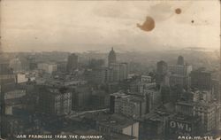 View of the City from The Fairmont Postcard