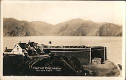 Old Fort Point and the Golden Gate Postcard