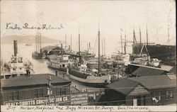 Harbor Hospital and Busy Mission St. Docks San Francisco, CA Postcard Postcard Postcard