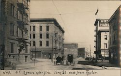 Two Years After Fire, Turk Street East From Taylor Postcard