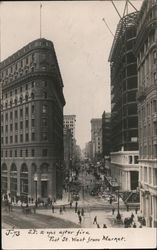 Post St. West from Market, 2 years after Fire San Francisco, CA Postcard Postcard Postcard