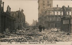 Ruins, Sansome St. North from Bush San Francisco, CA Postcard Postcard Postcard