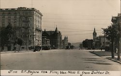 S.F. Before the Fire; Van Ness S. from Sutter St. Postcard