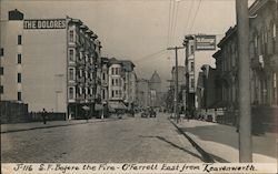 O'Farrell East from Leavenworth, Before the Fire Postcard