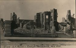 Ruins - Crocker Residence, Nob Hill San Francisco, CA Postcard Postcard Postcard