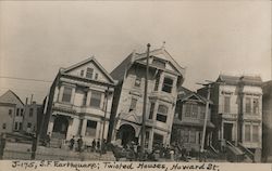 Earthquake - Twisted Houses, Howard Street San Francisco, CA Postcard Postcard Postcard