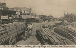 S.F. Reconstruction, getting busy on VanNess Ave. Temporaries San Francisco, CA Postcard Postcard Postcard