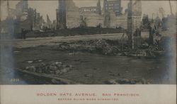 Golden Gate Avenue Before Ruins Were Dynamited San Francisco, CA Postcard Postcard Postcard