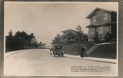 Looking West on Cedro Avenue Postcard