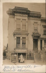 Family Photo Outside Home San Francisco, CA Postcard Postcard Postcard