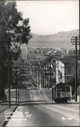 Cable Cars on Fillmore Street Hill San Francisco, CA Postcard Postcard Postcard