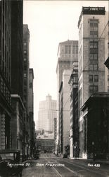 Sansome Street San Francisco, CA Postcard Postcard Postcard