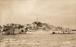 Coit Tower Atop Telegraph Hill as Seen From San Francisco Bay Postcard