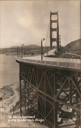 The Marin Approach to the Golden Gate Bridge San Francisco, CA Postcard Postcard Postcard