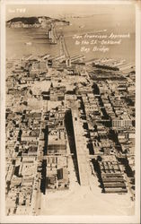 Approach to the San Francisco-Oakland Bay Bridge Postcard