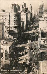 Looking Along Market Street Postcard