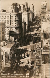 Looking Along Market Street Postcard