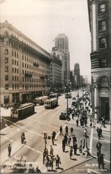 Market Street at Montgomery San Francisco, CA Postcard Postcard Postcard