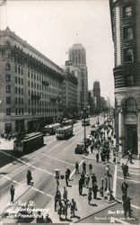 Market Street at Montgomery San Francisco, CA Postcard Postcard Postcard