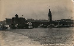 Water Front, Ferry Building Postcard