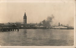 Ferry Building and Ferries Postcard