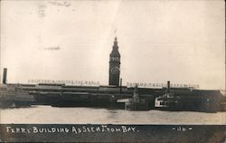 Ferry Building As Seen From Bay San Francisco, CA Postcard Postcard Postcard