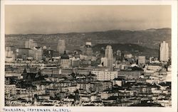 San Francisco and East Bay Cities in Background Postcard