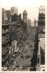 Looking Along Market Street San Francisco, CA PIggott Postcard Postcard Postcard