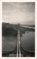 Golden Gate Bridge, Cat Walks and Cables San Francisco, CA Postcard Postcard Postcard