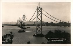 San Francisco and Bay Bridge Postcard