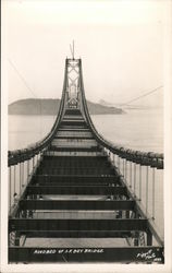 Roadbed of S.F. Bay Bridge San Francisco, CA Piggot Photo Postcard Postcard Postcard