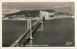 San Francisco-Oakland Bay Bridge California J.K. Piggott Postcard Postcard Postcard