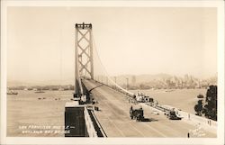 City View and San Francisco-Oakland Bay Bridge California Piggot Photo Postcard Postcard Postcard