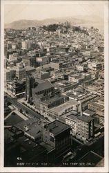 Birds Eye View of Nob Hill Postcard