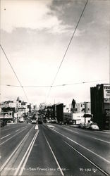 Looking Along Market Street Postcard