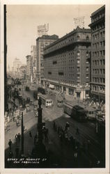 Geary at Market St. Postcard