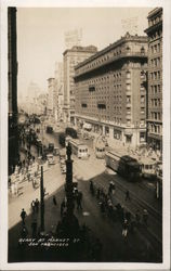 Geary at Market Street Postcard